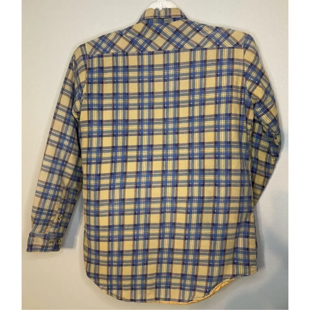 Vintage Outdoor Exchange Quilt Lined Flannel Shirt Jacket Shacket Size M